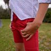 pantalones rojos nachete