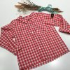 camisa niño cuadros roja marion de eva castro